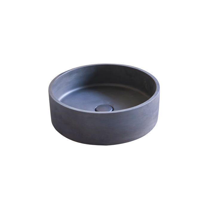 Tikamoon - Gina - Ronde wastafel in zwart terrazzo