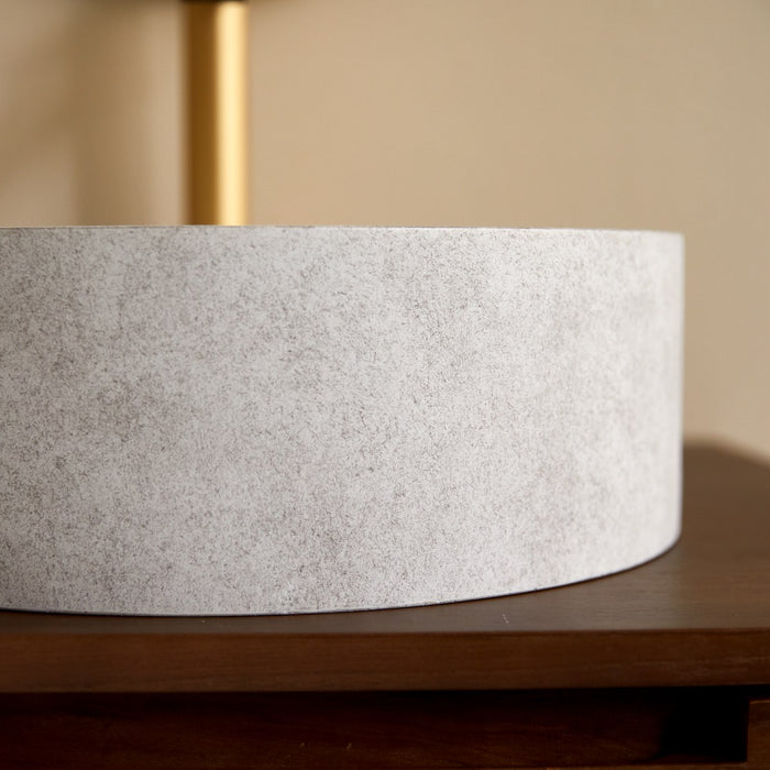 Tikamoon - Gina - Ronde wastafel grijs beton