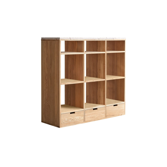 Tikamoon - Miho - Dressoir in eiken en roze premium terrazzo