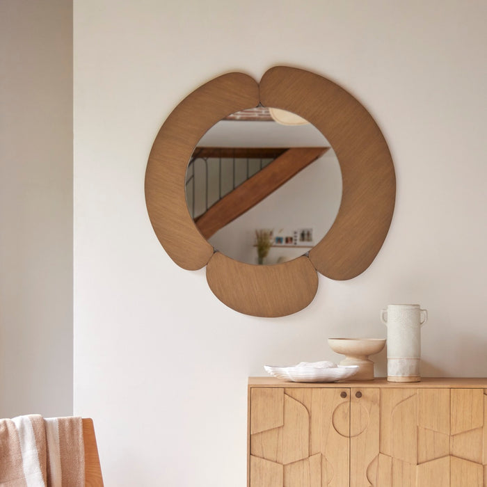 Tikamoon - Sara - Spiegel in licht mindihout 110 x 110 cm