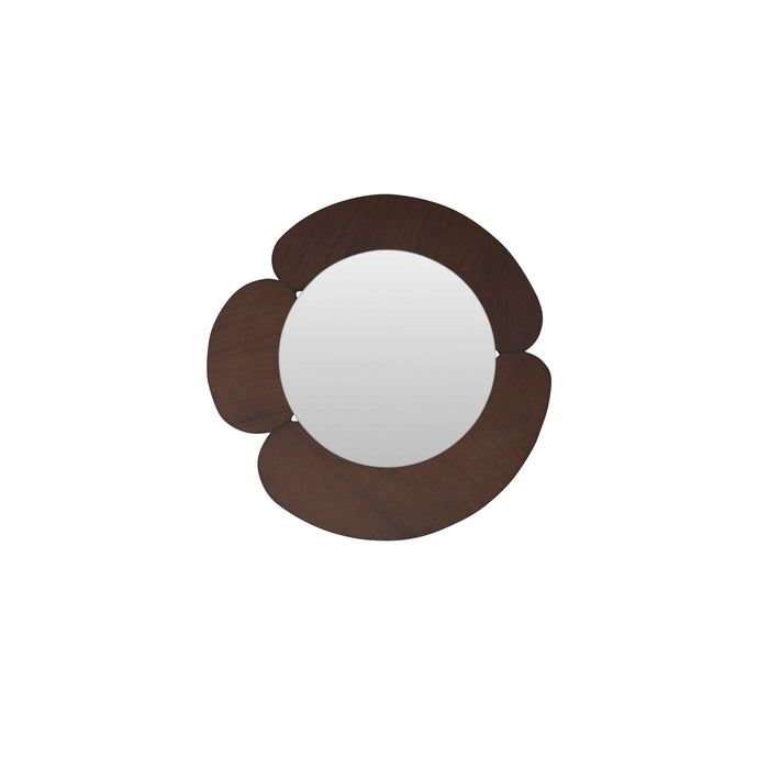 Tikamoon - Sara - Spiegel in donker mindihout 110 x 110 cm