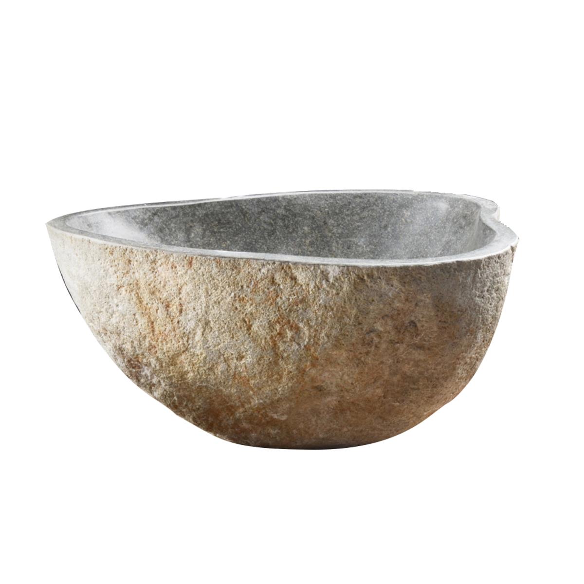 Tikamoon - Nobu - Handwastafel van riviersteen