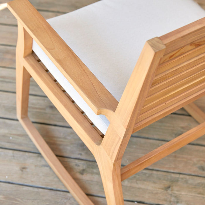 Tikamoon - Leni - Massief teakhouten tuinschommelstoel