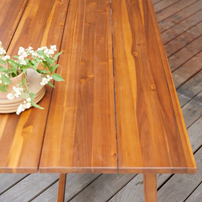 Tikamoon - Alba - Tuintafel in massief acacia voor 6 personen.