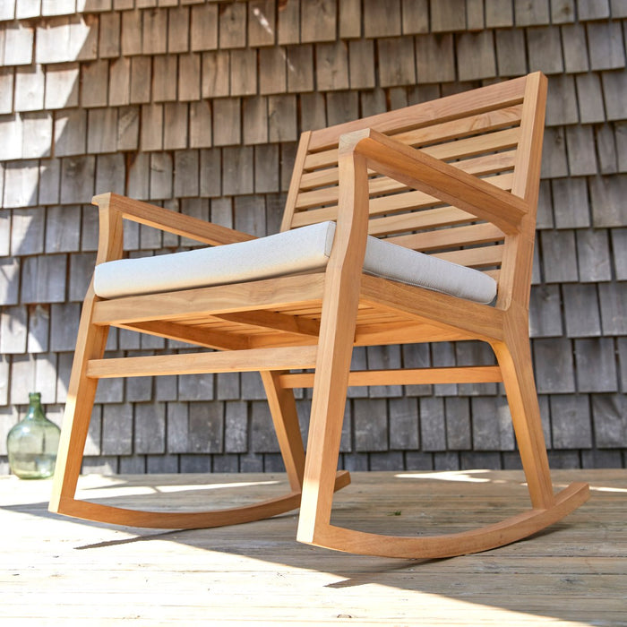 Tikamoon - Leni - Massief teakhouten tuinschommelstoel