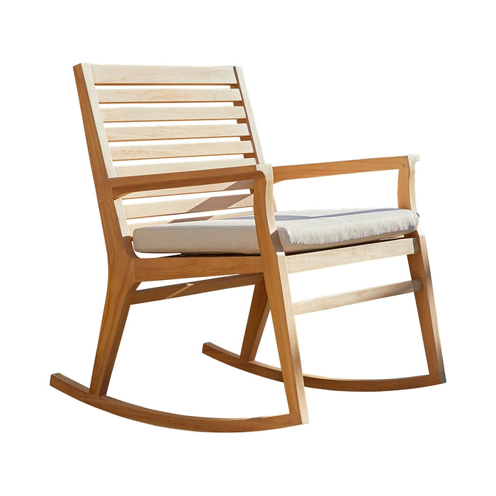 Tikamoon - Leni - Massief teakhouten tuinschommelstoel