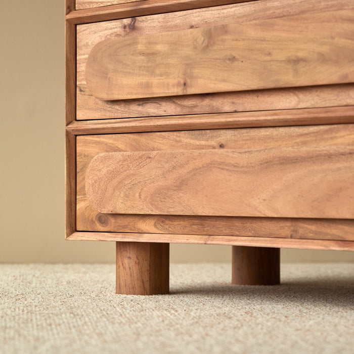 Tikamoon - Olga - Kindercommode van massief acaciahout