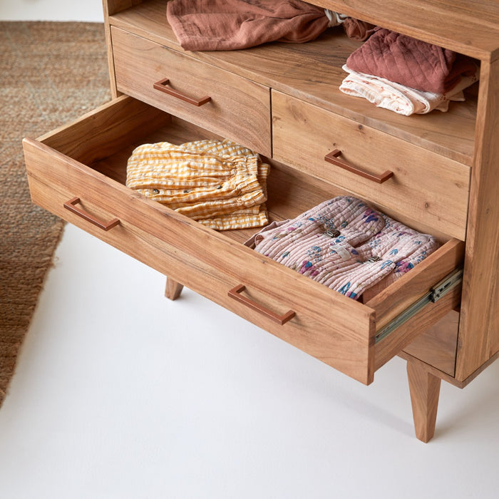 Tikamoon - Oslo - Kindercommode van massief acaciahout
