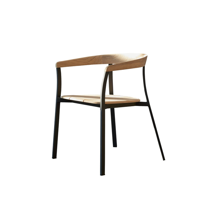 Tikamoon - Arco - Tuinstoel in massief teak en aluminium