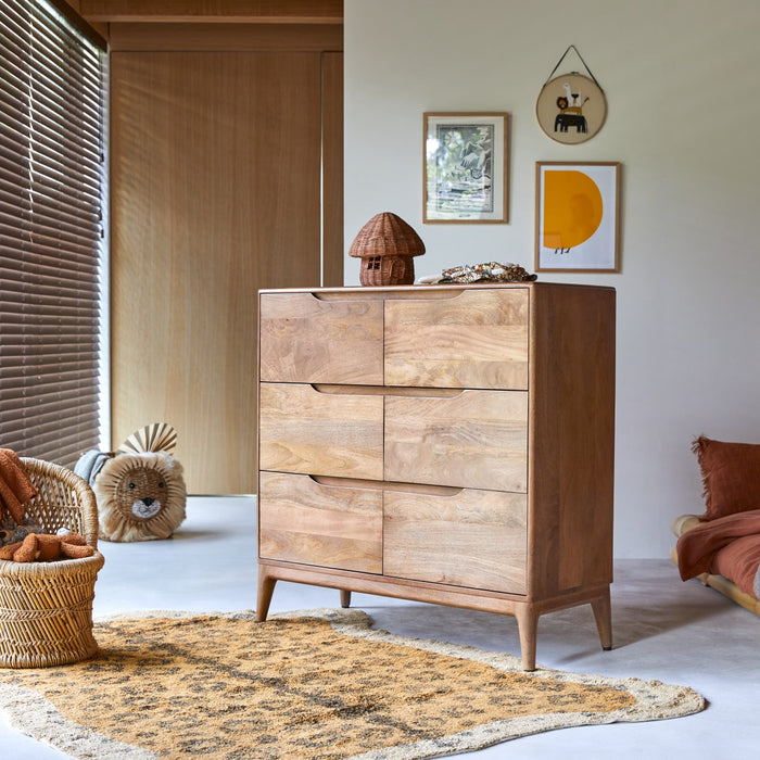 Tikamoon - Gabrielle - Kinder-commode van massief mangohout