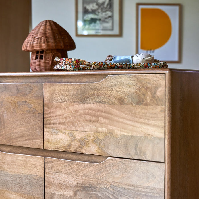 Tikamoon - Gabrielle - Kinder-commode van massief mangohout