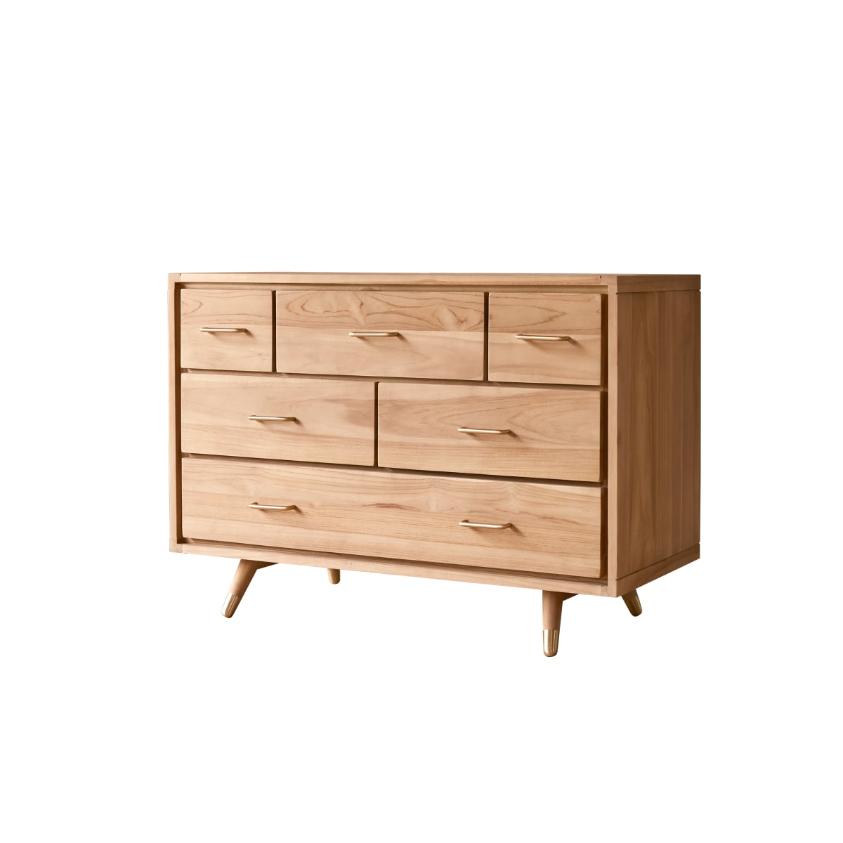 Tikamoon - Kort - Kindercommode van massief teakhout