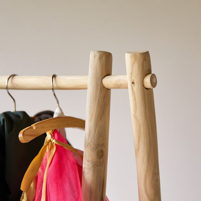 Tikamoon - Kilim - Kledingrek voor kinderen van massief teakhout