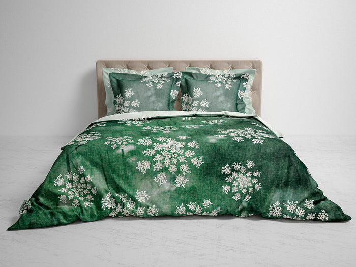 Heckett Lane Dekbedovertrek Katoen Eleri - shale green
