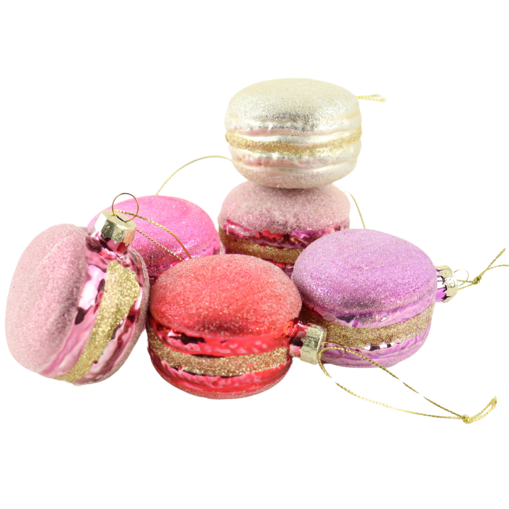 MISOU Kerstballen Kerst Ornament Set van 6 Macaron Ornamenten Woond...