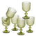 Mica Decorations Merlot Wijnglas - Set van 6 - 250 ml - Lichtgroen