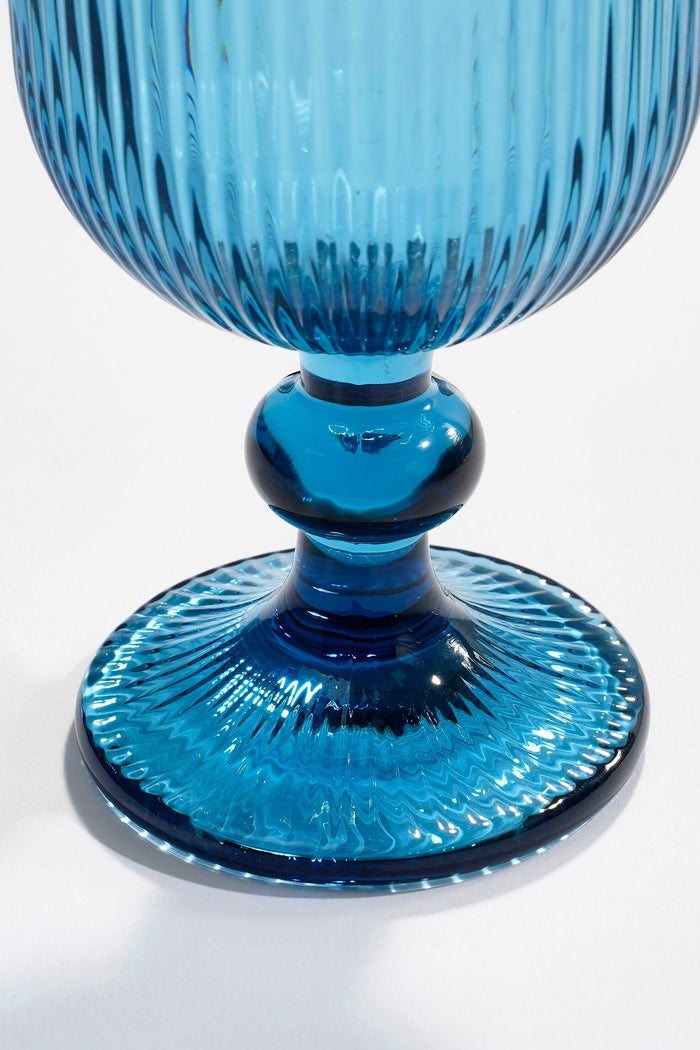 Mica Decorations Merlot Wijnglas - Set van 6 - 250 ml - Blauw