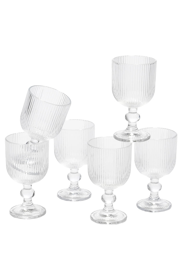 Mica Decorations Merlot Wijnglas - Set van 6 - 250 ml - Transparant