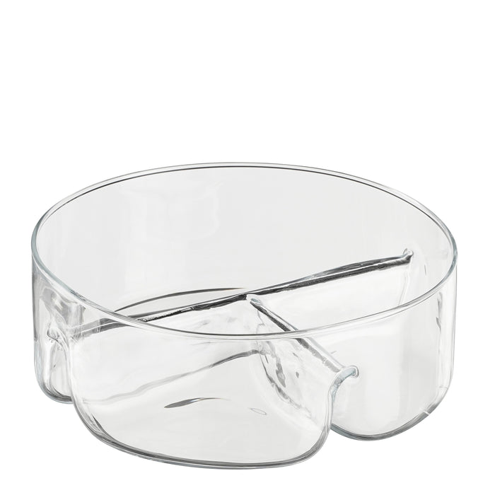 Mica Decorations Linda Snackschaal - H9 x Ø26 cm - Transparant