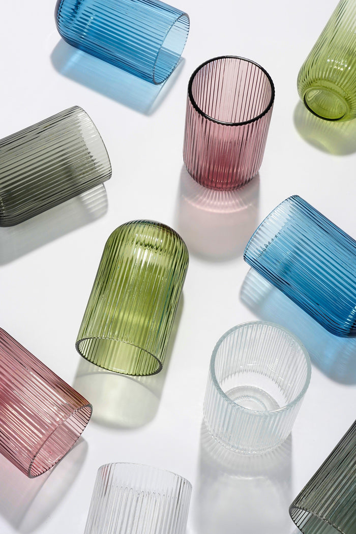 Mica Decorations Merlot Drinkglas - Set van 6 - 400 ml - Blauw