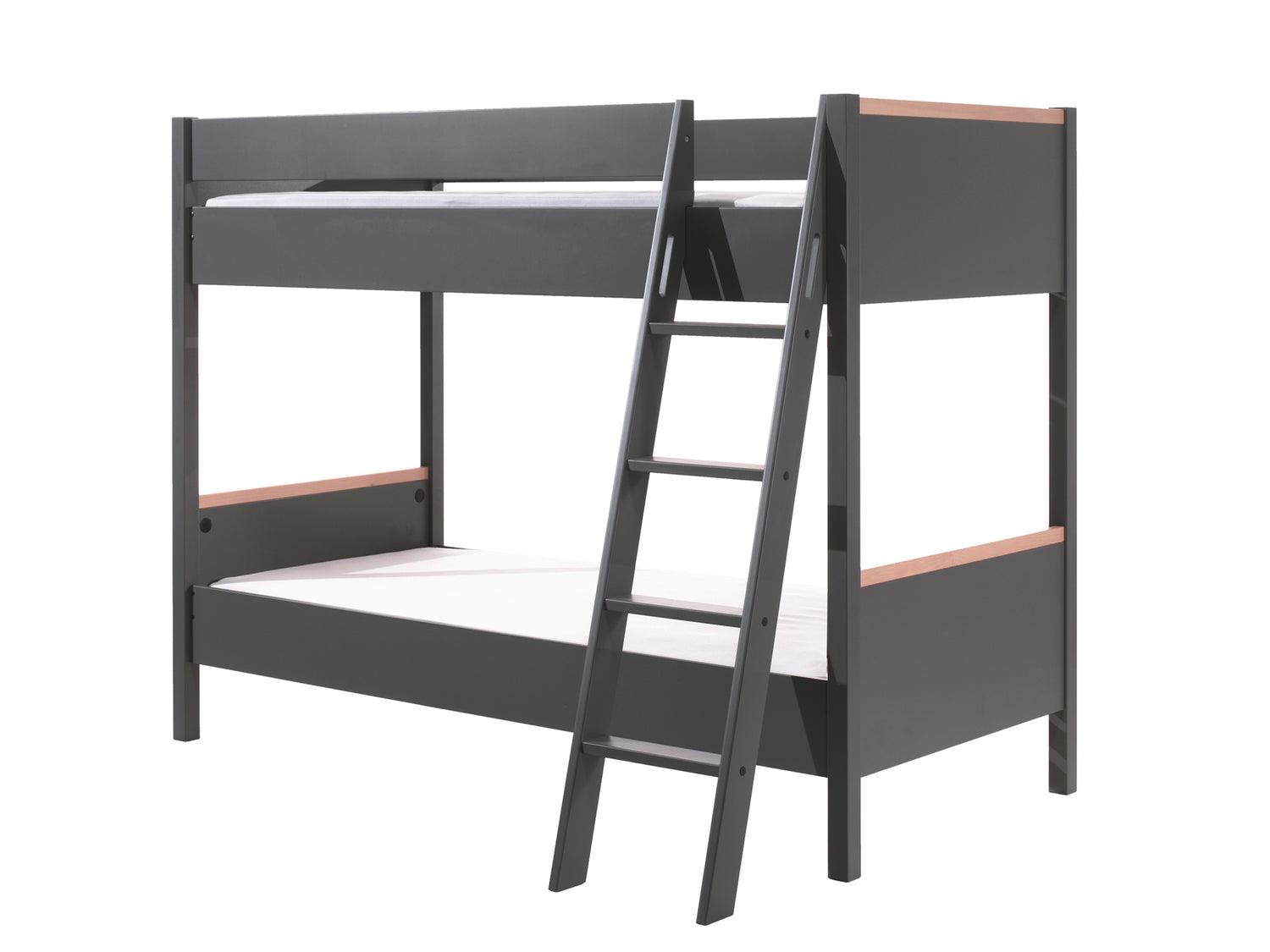 Vipack London Stapelbed 90 x 200 cm - Antraciet