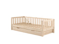Vipack Fritz Kajuitbed met Bedlade 90 x 200 cm - Milky Pine