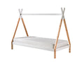 Vipack Tipi Eenpersoonsbed 90 x 200 cm - Naturel Wit