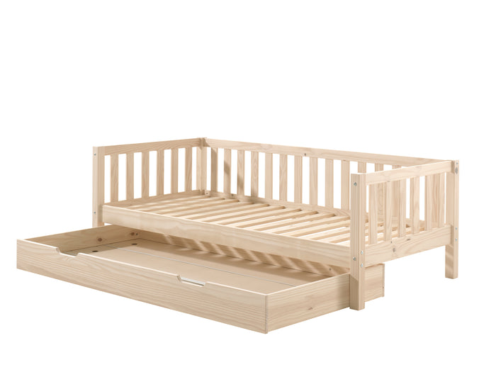 Vipack Fritz Kajuitbed met Bedlade 90 x 200 cm - Milky Pine