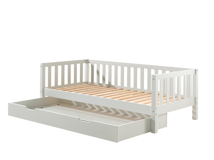 Vipack Fritz Kajuitbed met Bedlade 90 x 200 cm - Wit