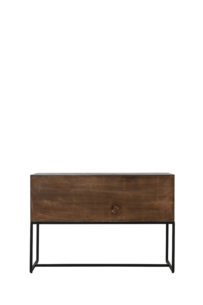 Light&living Side table 120x40x80 cm MEAVE hout mat donker bruin