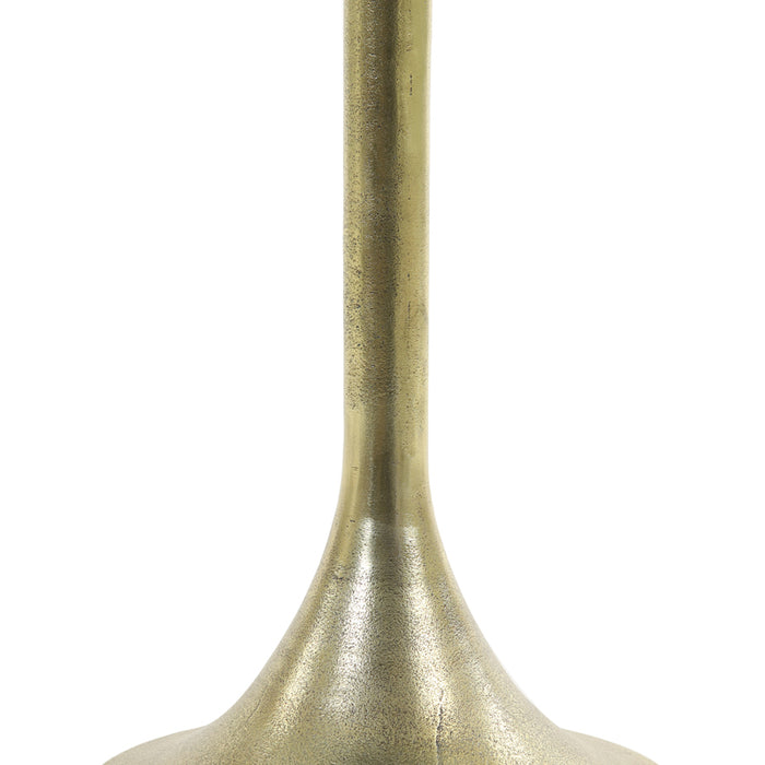 Light&living Bijzettafel Ø48x53 cm RICKERD wit marmer+antiek brons