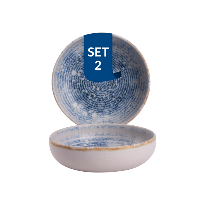 James Cooke - Azure Vintage - Schaal - Kom - 2 stuks - ø 16 cm