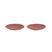 Mammoet - Spirit - Bord - 2 stuks - ø 27,5 cm - Rood - Stoneware