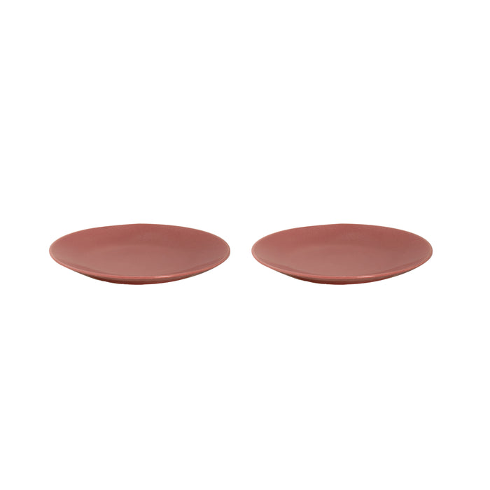 Mammoet - Spirit - Bord - 2 stuks - ø 27,5 cm - Rood - Stoneware