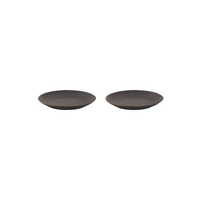 Mammoet Bord Spirit 21.5 cm Grijs Stoneware 2 stuks