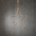 Luca Lighting Ster Hangend met Warm Witte LED - H108 x Ø38 cm - Zwart