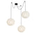 QAZQA Japandi hanglamp wit zijden 30cm 3-lichts - Plu
