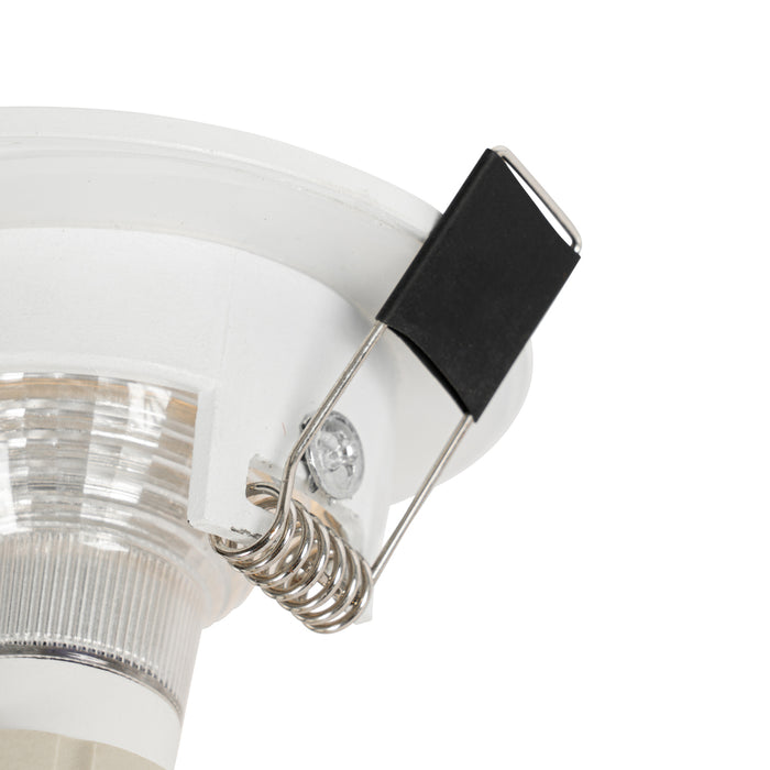 QAZQA Set van 12 inbouwspots wit rond GU10 50mm IP44 - Xena