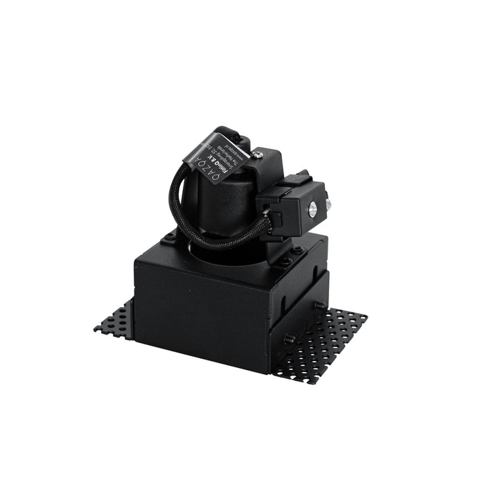 QAZQA Set van 6 inbouwspots zwart GU10 50mm trimless - Oneon