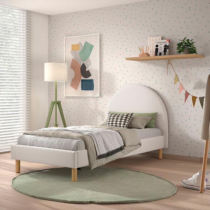 Vipack Moon Eenpersoonsbed 90 x 200 cm - Wit