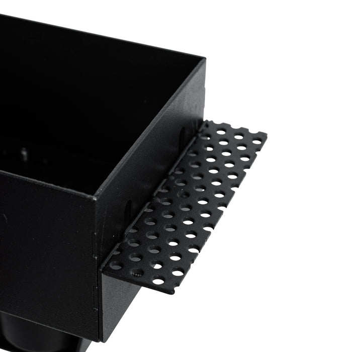 QAZQA Set van 6 inbouwspots zwart GU10 70mm trimless - Oneon