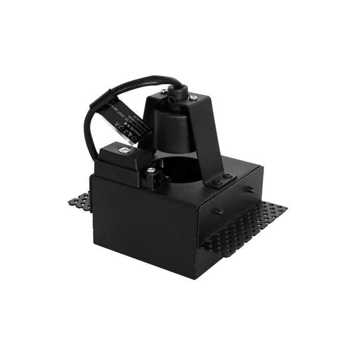 QAZQA Set van 6 inbouwspots zwart GU10 70mm trimless - Oneon