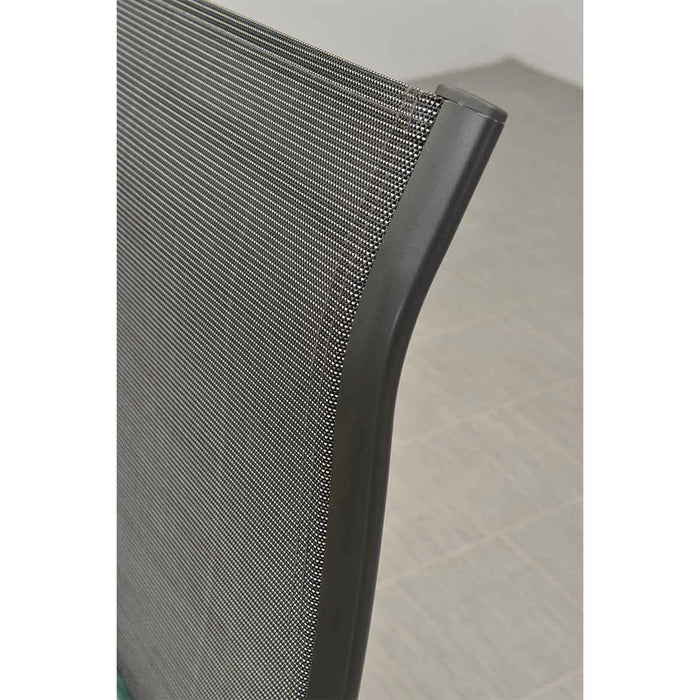 Garden Impressions Santos tuinstoel donker grijs - 4 stuks