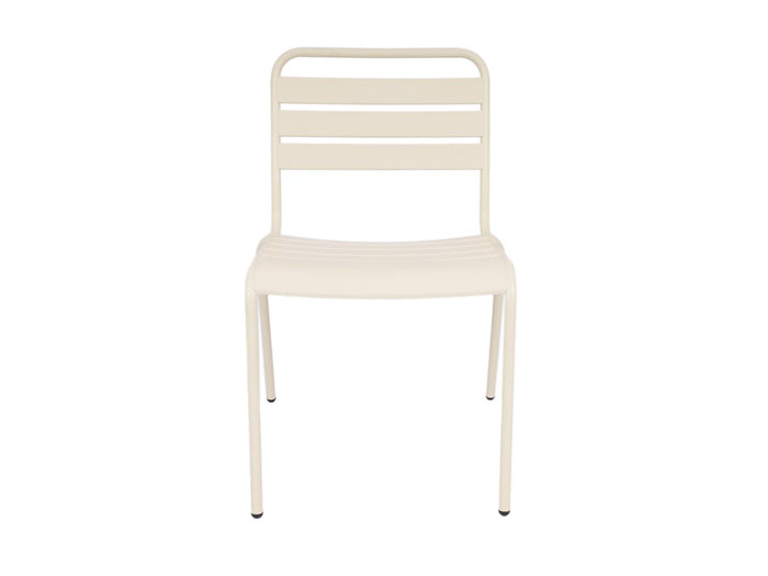 Metalen tuinstoel Max XXL ivoor - doos per 2 stuks