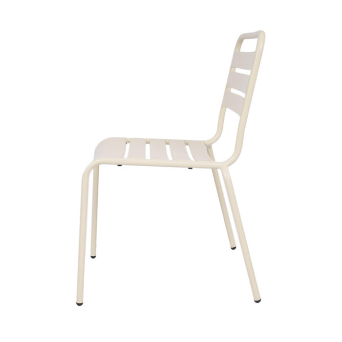 Metalen tuinstoel Max XXL ivoor - doos per 2 stuks