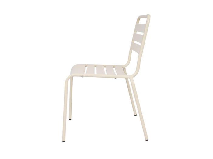 Metalen tuinstoel Max XXL ivoor - doos per 2 stuks