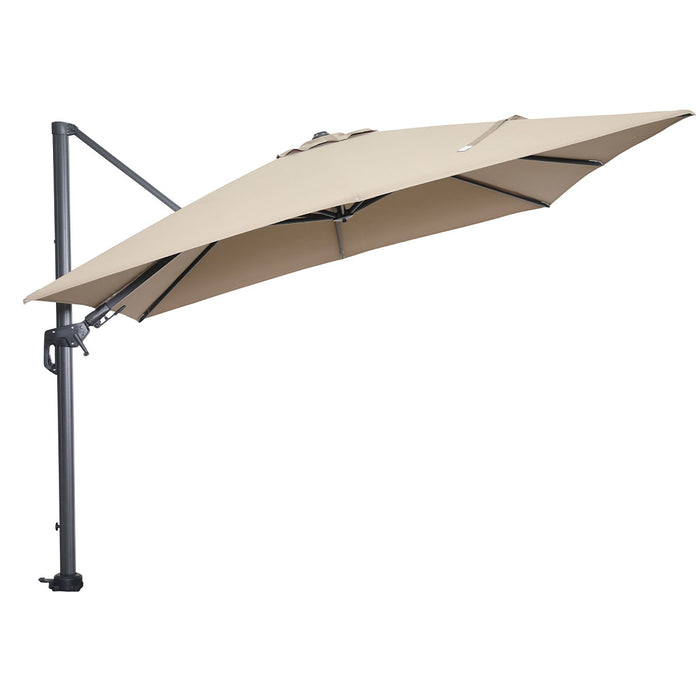 Garden Impressions Hawaii zweefparasol 300x300 c. black - taupe