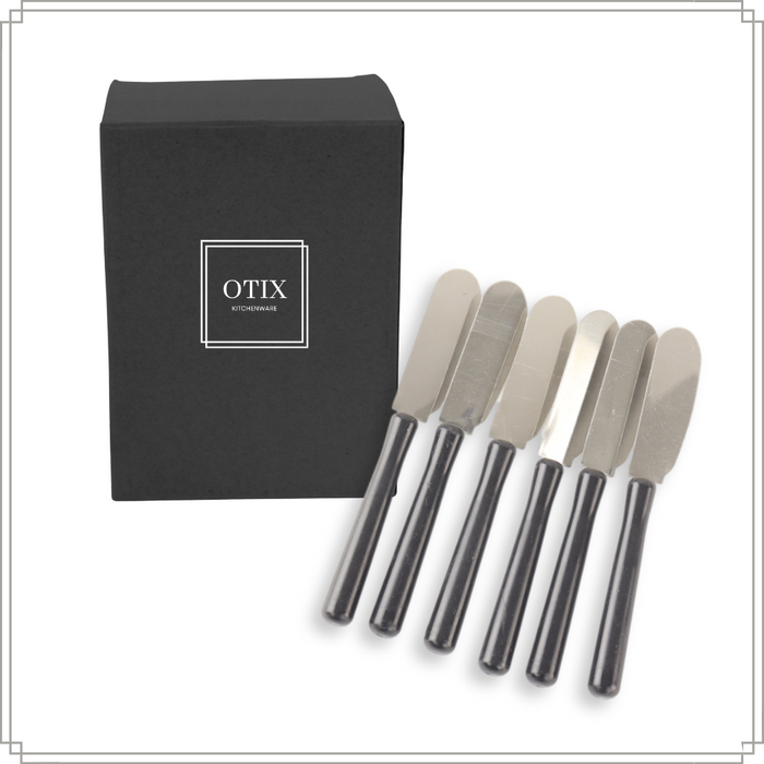 OTIX Botermesjes Zwart 6,5x13x1,5cm Kunststof Metaal