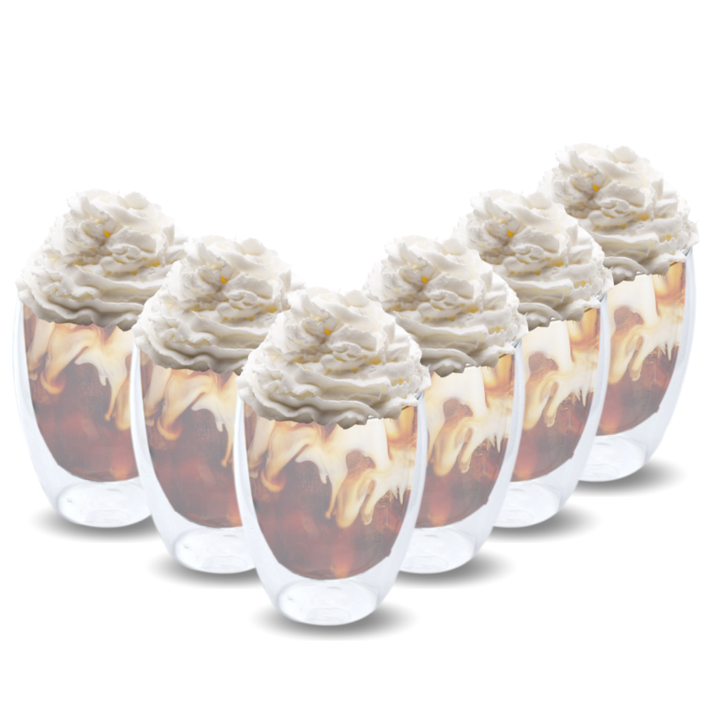 OTIX Dubbelwandige Glazen Koffietassen Koffieglazen 6 stuks Transpa...