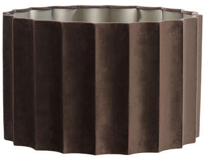 Light&living Kap cilinder 40-40-25 cm DISLI velvet donker bruin